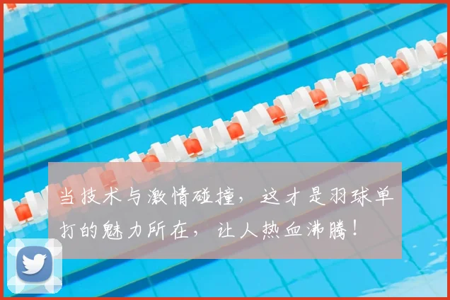 当技术与激情碰撞，这才是羽球单打的魅力所在，让人热血沸腾！